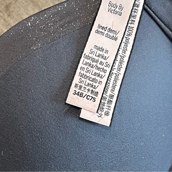 Victoria's Secret Lined Demi‎ Bra Sparkle Trim Everyday Comfort 34B - Picture 3 of 3